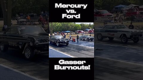 Mercury vs. Ford Gasser Burnouts! #shorts