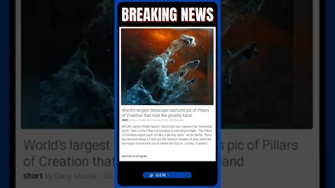 Latest Headlines | The Ghostly Hand of the Pillars of Creation | #shorts #news