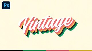 Retro Text Effect - Photoshop Tutorial