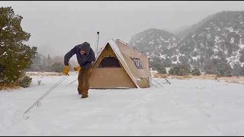 LIVING IN A TENT ALL WINTER IN COLORADO: A FEW DAYS IN THE SNOW