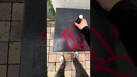 SPECTACULAR GRAFFITI TAG TECHNIQUE 😲 #graffiti #graffitiart #shorts