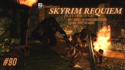 Skyrim Requiem #90: Bloodmoon over Bloated Man's Grotto - ill met by moonlight