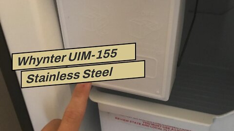 Whynter UIM-155 Stainless Steel Built-In Ice Maker & BR-130SB Internal Fan Beverage Refrigerato...