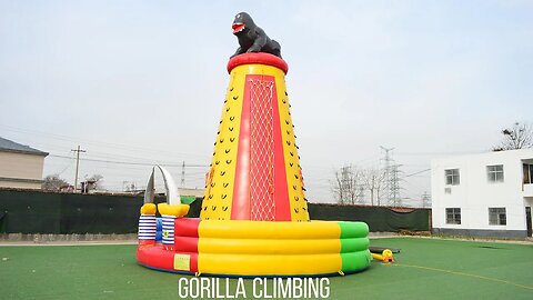 Inflatable Gorilla Climing #inflatablefactory #factorybouncehouse #factoryslide #castle #inflatable