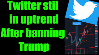 Twitter Stock still in uptrend after Banning Trump