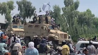 Taliban Parade their American Armored MRAPs in Kandahar - 9/1/21