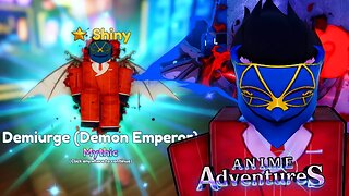 DEMIURGE EVOLVED SHINY... EU TESTEI 𝗧𝗢𝗗𝗢 𝗢 𝗣𝗢𝗧𝗘𝗡𝗖𝗜𝗔𝗟 DESSE NOVO MÍTICO no ANIME ADVENTURES