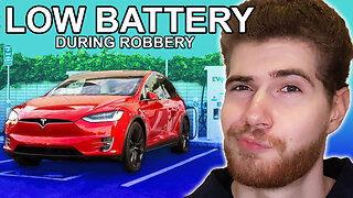 Tesla battery runs out during robbery