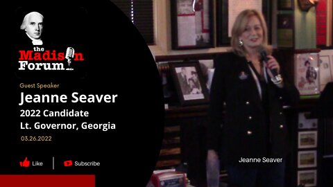 Jeanne Seaver, Candidate Georgia Lt. Governor 2022