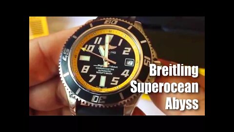 Breitling Superocean Abyss yellow 42mm automatic divers watch review