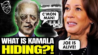 REPORTER Asks Kamala "Is Biden Healthy?" Kamala Says: “Joe Biden is ALIVE!" Then Cackles | WHAT!? 😬