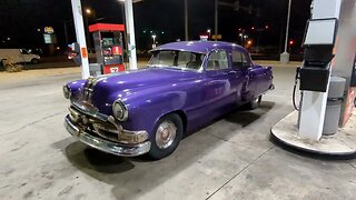 Taking The 1953 Pontiac Chieftain Out For A Frozen Night Time Drive.