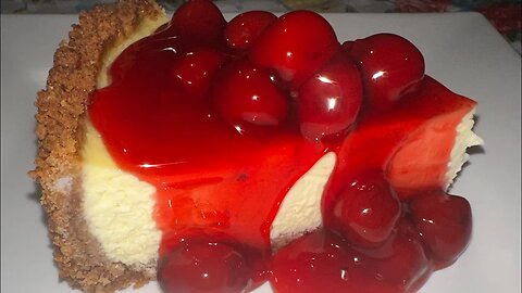 Luscious Homemade Cherry 🍒 Cheesecake
