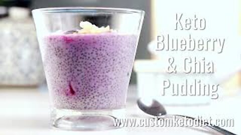 Keto Blueberry Pudding