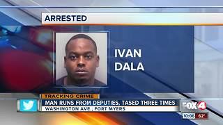 Man Runs From Deputies, Tased Three Times