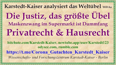 Privatrecht anwenden verhindert Maskenbestrafungen - Karstedt-Kaiser W014