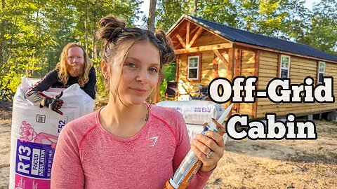 Building Begins! Our homesteads cabin begins to take shape | Insulation & more!