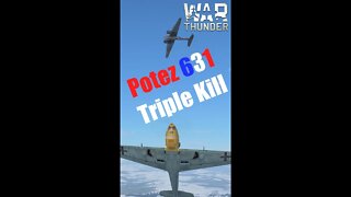 War Thunder Sim | Potez 631 Triple Kill 🇫🇷 #shorts