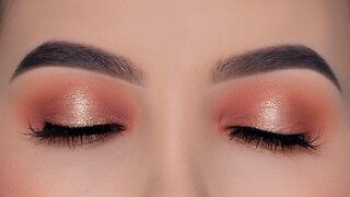 Soft And Easy Warm Halo Eye Makeup Tutorial
