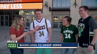 BUCKS LOOK TO SWEEP SERIES