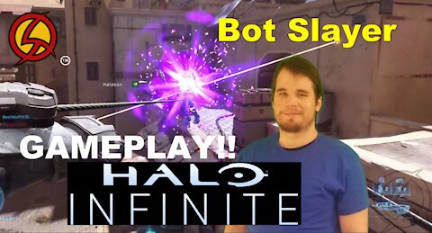 Extra Gameplay Halo Infinite 1st Beta ODST Bot Slayer (Bazaar) | Solo Play
