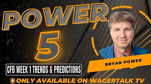 College Football Week 1 Picks and Predictions | Power Five with Bryan Power