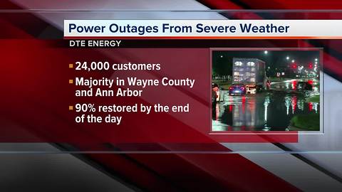 Nearly 30,000 without power following storms overnight