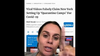 Woman Calls Out New York’s Plan to Put People Into Quarantine Camps