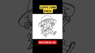 COMO DESENHAR LUFFY DE ONE PIECE #shorts #luffy #onepiece