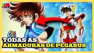 ARMADURAS USADAS POR SEYA DE PEGASUS EM OS CAVALEIROS DO ZODIACO