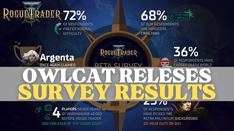 Warhammer 40K: Rogue Trader - Owlcat Releases Survey Results