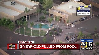 3-year-old pulled from pool in Peoria