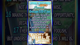 01.24.2023 | STORM MINISTRIES | Daily Bible Verse | Ephesians 5:15-17 (NIV) | #shorts