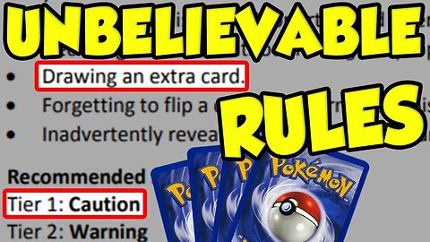 A Brief History on UNBELIEVABLE Pokemon TCG Rules!