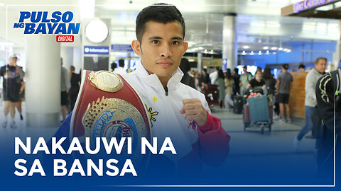 Pinoy WBC minimumweight champ Melvin Jerusalem, nakauwi na sa bansa