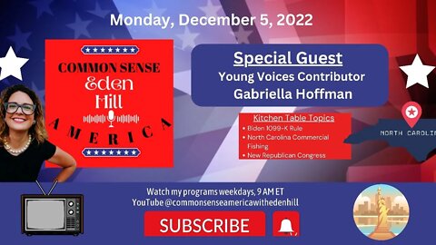 Common Sense America with Eden Hill & Young Voices, Gabriella Hoffman