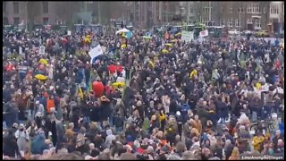 Thousands Protest Against COVID Restrictions in Amsterdam
