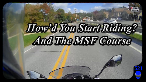 How'd you get into riding and MSF Course