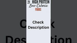 21 High Protein Low Calories Food that'll Keep You Lean and Fit #shorts
