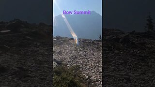 Bow Summit in Banff National Park. Canadian Rockies BurnEye's hiking adventures #shorts