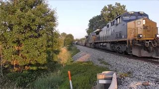 CSX M331 Manifest Mixed Freight Train from Creston, Ohio July 7, 2023