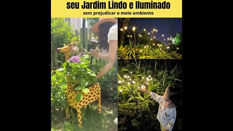 loja maemima - Luminária de jardim movida a energia solar