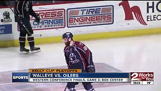 Tulsa Oilers take Game 3 from Toledo, 4-1; cut the Walleye's lead in the ECHL's Western Conference Finals to 2-1