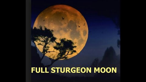 Full Sturgeon Moon Tomorrow Night, Finally Good News, August 26 18