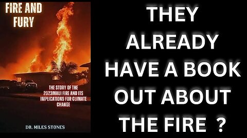 |NEWS| They Made A Book About The Maui Fire?