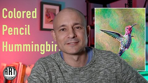 How to Draw a Hummingbird using Colored Pencils