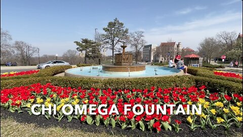 Chi Omega Fountain - Kansas University Campus