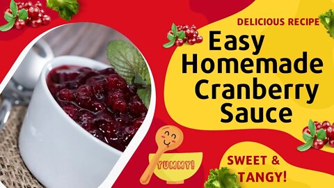 Easy Homemade Cranberry Sauce in 12 Minutes