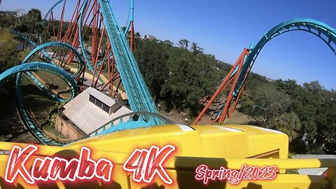 4K Kumba Roller Coaster - Busch Gardens - Tampa, FL - Spring/2023