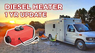 Diesel Heater 1 Year Update - Surviving Quartzsite Freezing Temps In Our Ambulance Conversion